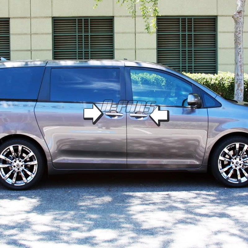 A-PADS Compatible with(Just overlay Stick on, NOT for SNAP IN Replacement) 4 Chrome Door Handle Covers for Toyota 4RUNNER 2005-2008 / AVALON 05-08 / CAMRY 2007-2011 / SIENNA 05-2012 / TACOMA 2005-2015 - Image 5